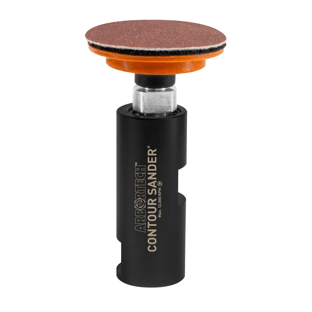 ARBORTECH Contour Sander | Ø 50 mm Mini Exzenterschleifer Aufsatz für Winkelschleifer zur Holzbearbe