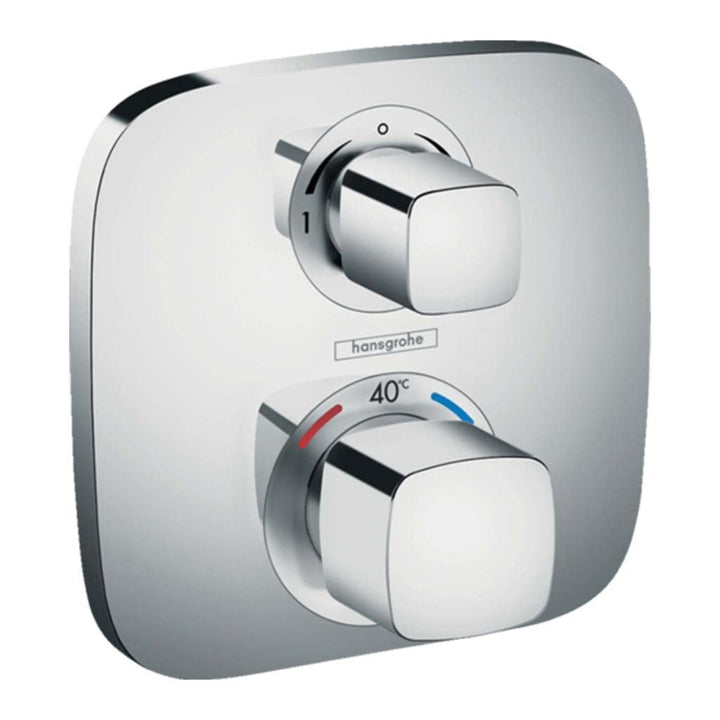 hansgrohe Ecostat E - Thermostat Unterputz, Armatur mit Sicherheitssperre (SafetyStop) bei 40° C, ec