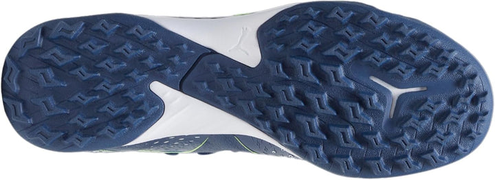 PUMA Unisex Kinder Future Match Tt + Mid Jr Fussballschuh 35.5 EU Persisches Blau Puma Weiss Pro Grü
