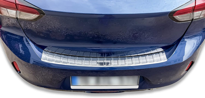 Ladekantenschutz Edelstahl MATT kompatibel für OPEL Corsa F | BJ ab 2019 | premium Qualität von RECA