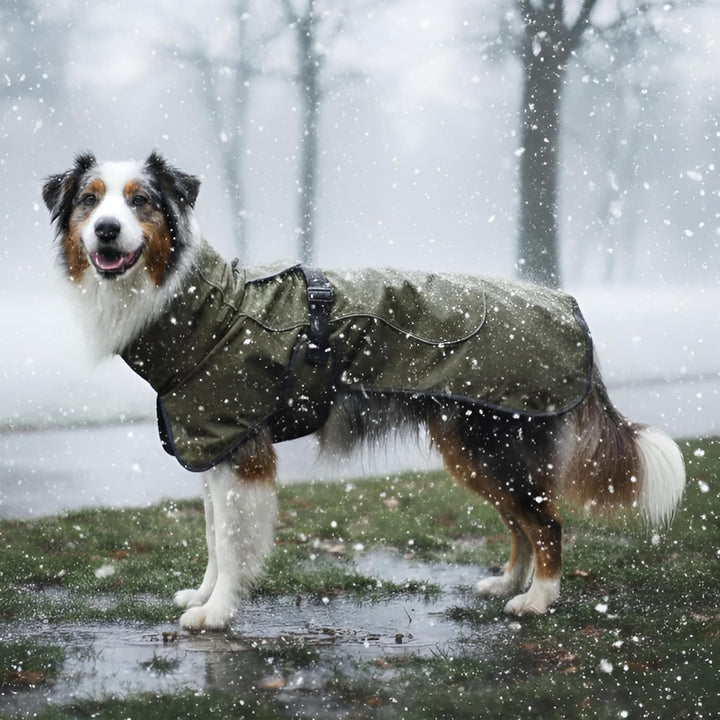 DOGOPAL Hundemantel Wasserdicht | Wintermantel &amp; Hunderegenmantel mit Fleecefutter, Reflektierend un