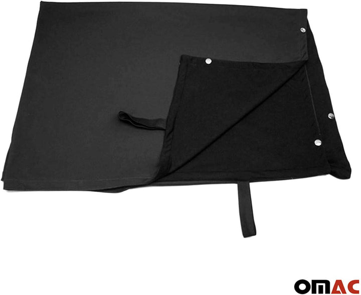 OMAC Magnetisch Vorhänge Auto kompatibel mit Ford Transit Tourneo Custom 2023-2026 Schwarz
