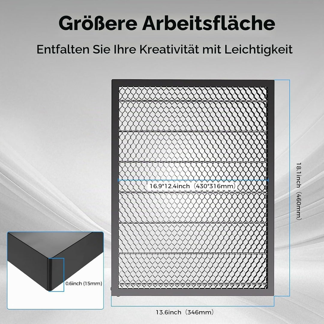 Creality Honeycomb Arbeitstisch für Falcon A1 und A1 Pro Lasergravierer, 460 × 346 mm Wabenplatte au