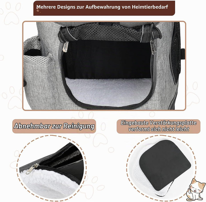 Kritter Planet Haustier-Rucksack mit Mesh-Fenster, atmungsaktive und Faltbare Hundetasche für Hunde