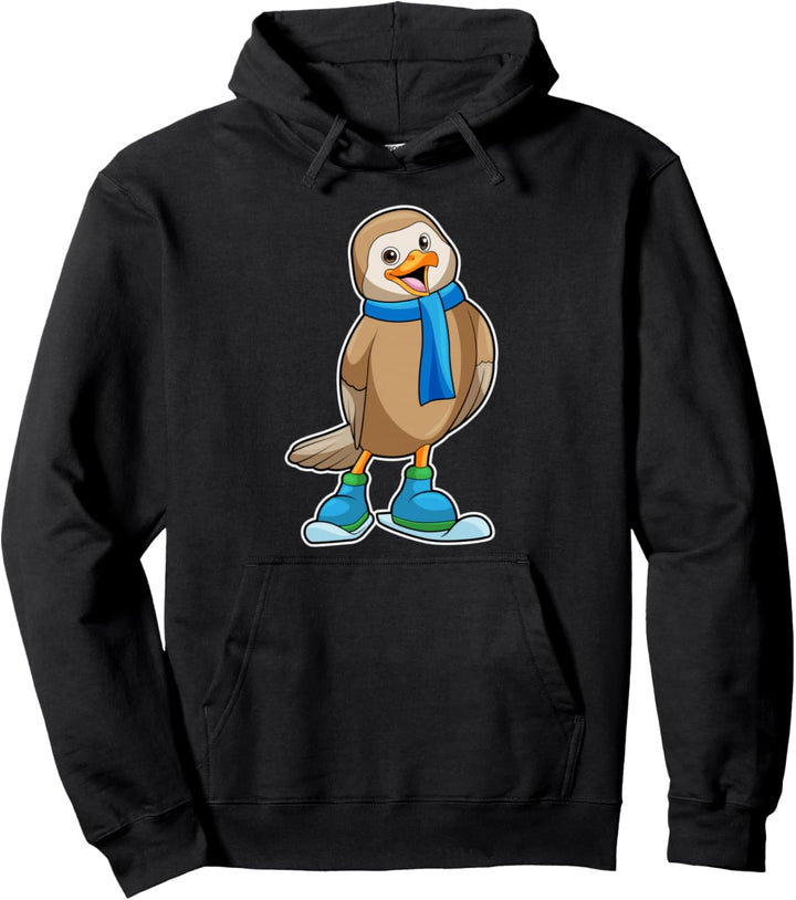 Vogel Skifahrer Ski Wintersport Pullover Hoodie