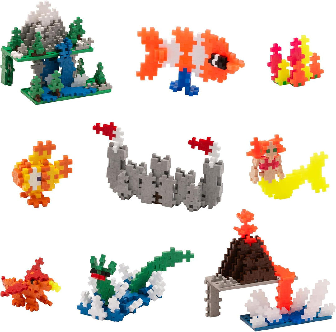 Plus-Plus 9603811 Geniales Konstruktionsspielzeug, Learn to Build Super Bausteine-Set, 1200 Teile, b