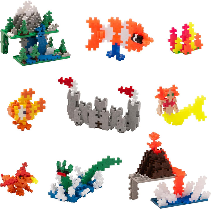 Plus-Plus 9603811 Geniales Konstruktionsspielzeug, Learn to Build Super Bausteine-Set, 1200 Teile, b