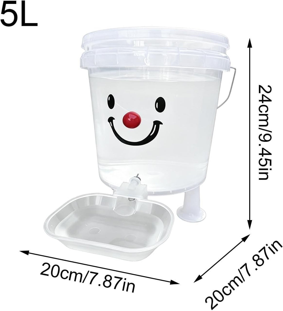 PP Pet Water Dispenser - Automatischer g-ravity auslaufsicherer Napf S/L Grössen | für Hunde Katzen