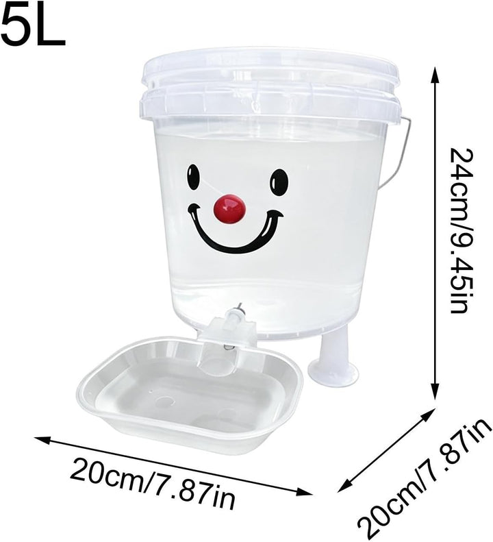 PP Pet Water Dispenser - Automatischer g-ravity auslaufsicherer Napf S/L Grössen | für Hunde Katzen