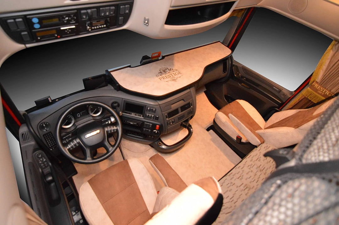 Sitzbezug für DAF 106 XF ab 2013 - LKW Sitzbezug Beige - Beifahrersitz Ungepolstert - Zubehör, BEIGE