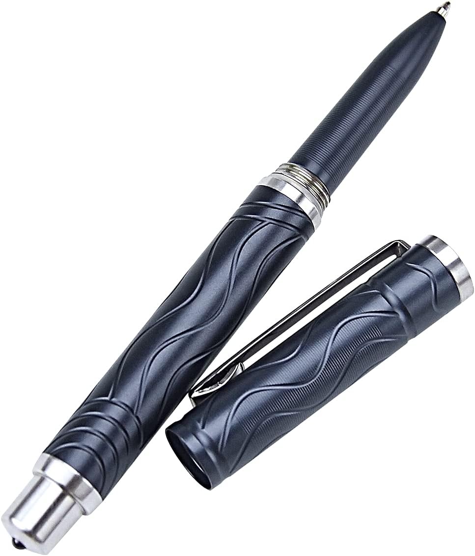TONIFE Selbstverteidigungsstift mit Notfall-Glasbrecher-Schreibwerkzeug Self Defense Pen (Dunkelblau