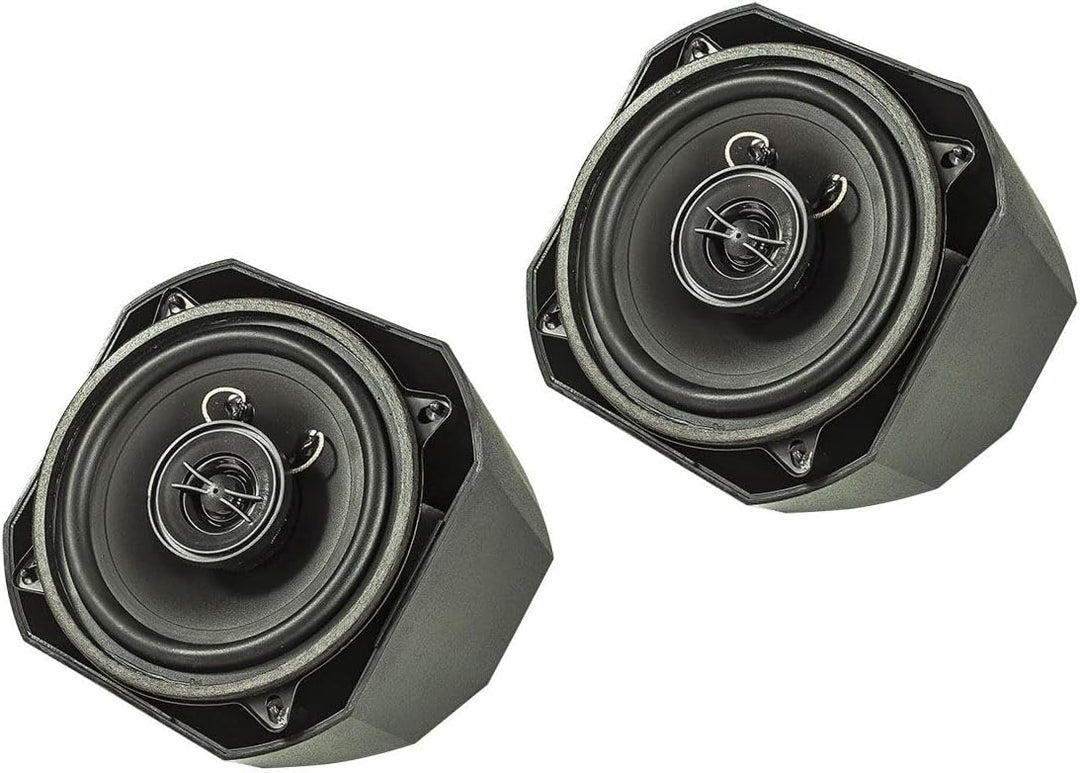 tomzz Audio 4000-011 Retro Look Aufbau Lautsprecher-Satz im Gehäuse DIN 130mm Lautsprecher 2-Wege Ko