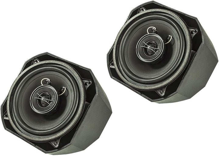 tomzz Audio 4000-011 Retro Look Aufbau Lautsprecher-Satz im Gehäuse DIN 130mm Lautsprecher 2-Wege Ko