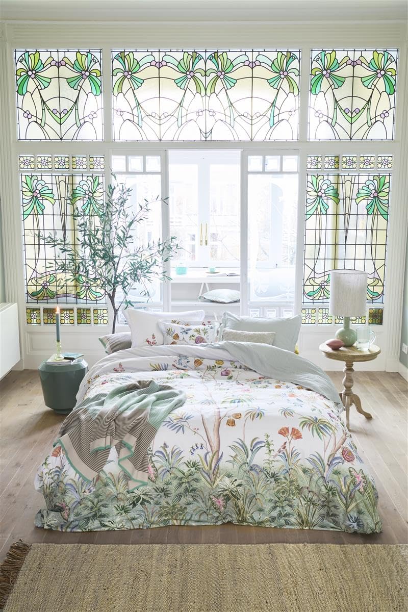 PiP Studio Bettwäsche Il Paradiso White 1 Bettbezug 200 x 200 cm + 2 Kissenbezüge 80 x 80 cm, 1 Bett