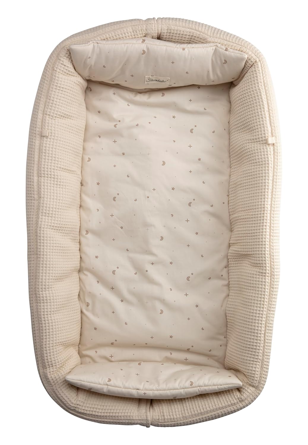 Babynest Ente Edda Lou zum Wenden, Kuschelnest für Neugeborene, als Krabbeldecke nutzbar,