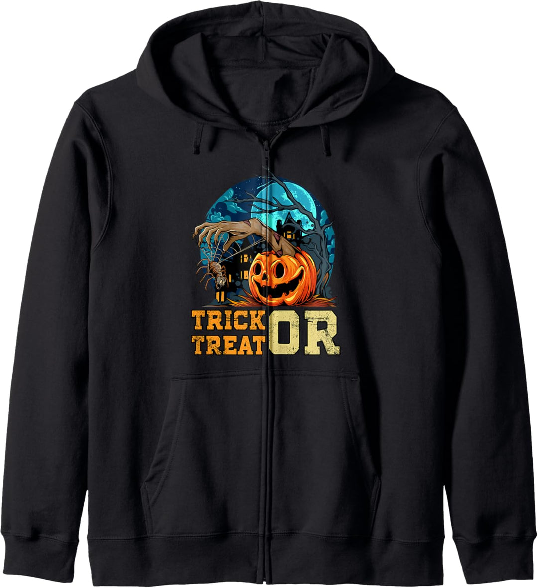 Halloween, Gruselkürbis, Süsses oder Saures Kapuzenjacke