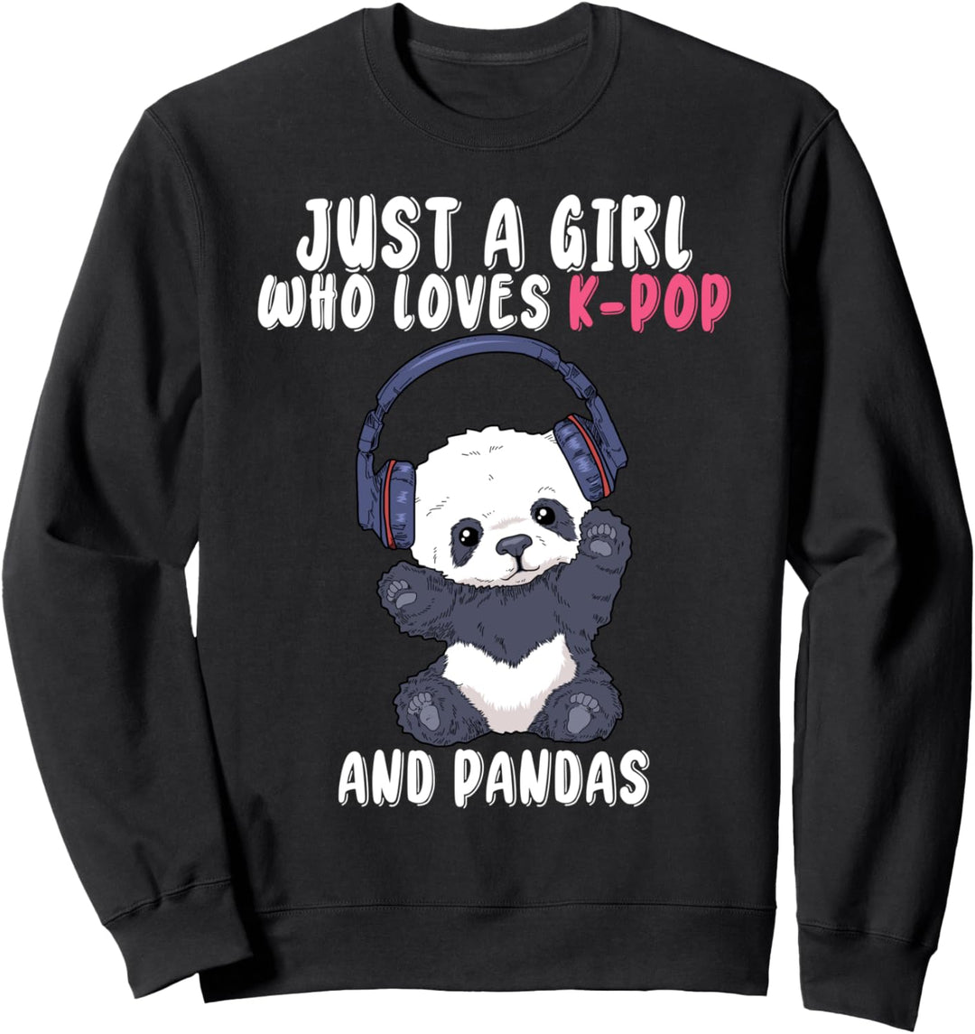 K Pop Musik Mädchen K-Pop Panda Frauen Korean Pop K Pop Sweatshirt