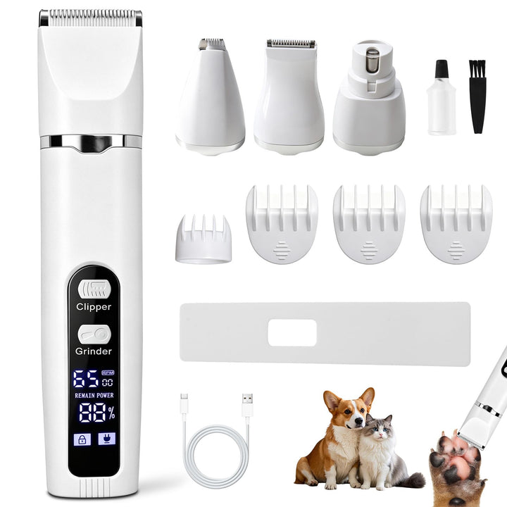 Hundeschermaschine Profi Set, Schermaschine Hund & Katze Leise Tierhaarschneidemaschine, Hundehaarsc