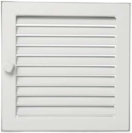 Lüftungsgitter Weiss Schwarz Warmluftgitter Kamin Ofen Gitter Regulierbar 45 x 23 cm Schwarz, 45 x 2