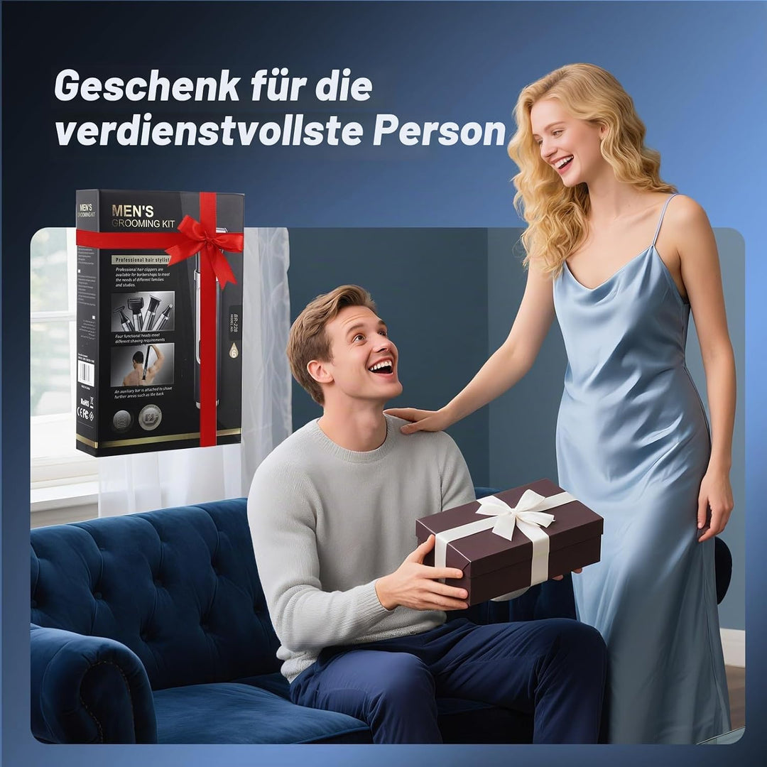 Elektrisch Rückenrasierer Herren, 4 in 1 Mens Rasierer Herren, Trimmer for Herren mit Faltbarem Grif