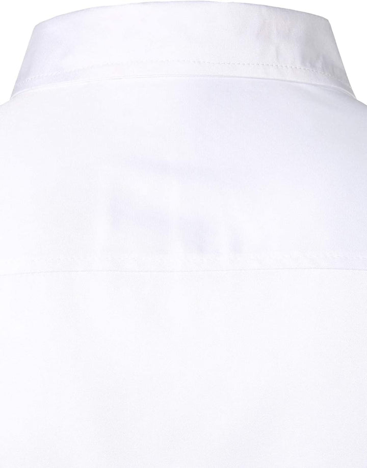 PARKLEES Herren Slim Fit Langarm Abschlussball Performing Smoking Kleid Shirts S Zzcl56-white, S Zzc