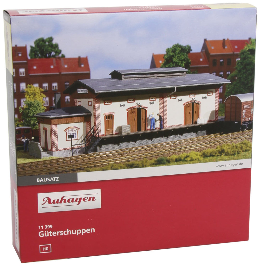 Auhagen 11399 11399-Güterschuppen, bunt, One Size