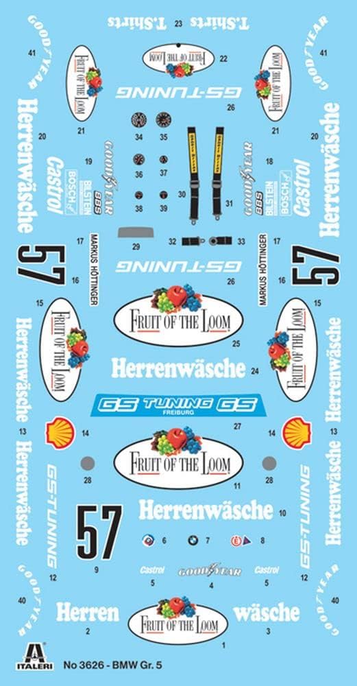 Italeri 3626S 1:24 B.M.W. 320 Gr. 5 - Modellbau, Bausatz, Standmodellbau, Basteln, Hobby, Kleben, Pl
