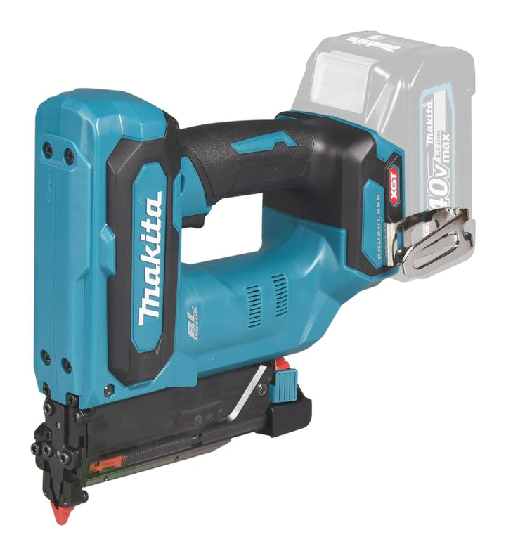 Makita PT001GZ Akku-Stiftnagler 40V max. (ohne Akku, ohne Ladegerät), Petrol/Schwarz