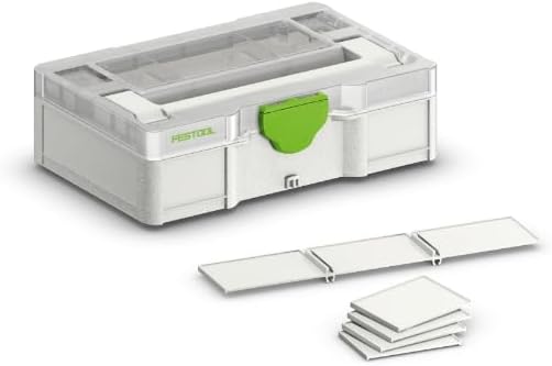 Festool Systainer³ SYS3 S 76 TRA – Modularer Mini-Werkzeugkoffer mit individueller Einteilung, trans