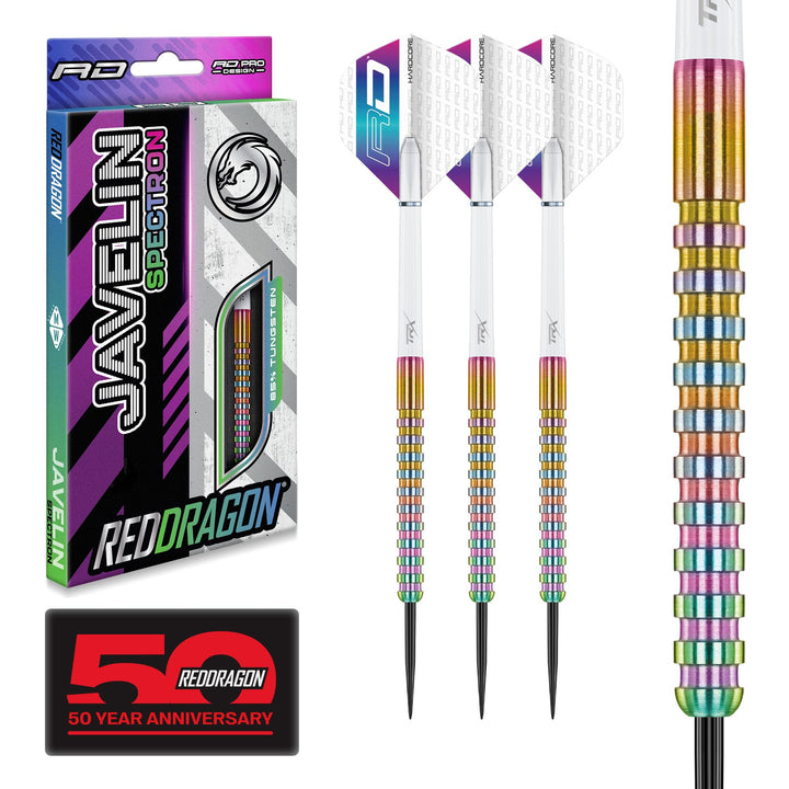 RED DRAGON Javelin Serie Premium Wolfram Steeltip Darts Set mit Flüge und Schäften 22G 1, 22G 1