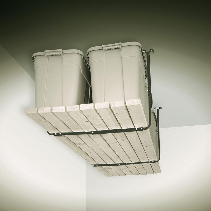 HyLoft 80844-10 86,4 x 66 cm Verstellbare Garagen-Deckenhalterung Lagerregal Kit – Hammertone, Hamme