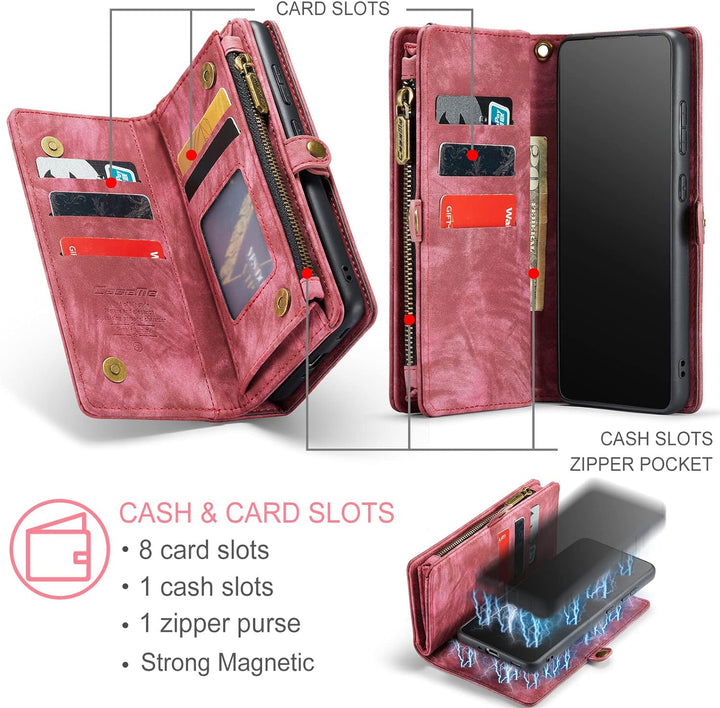 UFinetech Samsung A33 Hülle, Flip Leder TPU Stossfeste Kartenfach Tasche Samsung Galaxy A33 5G Handy