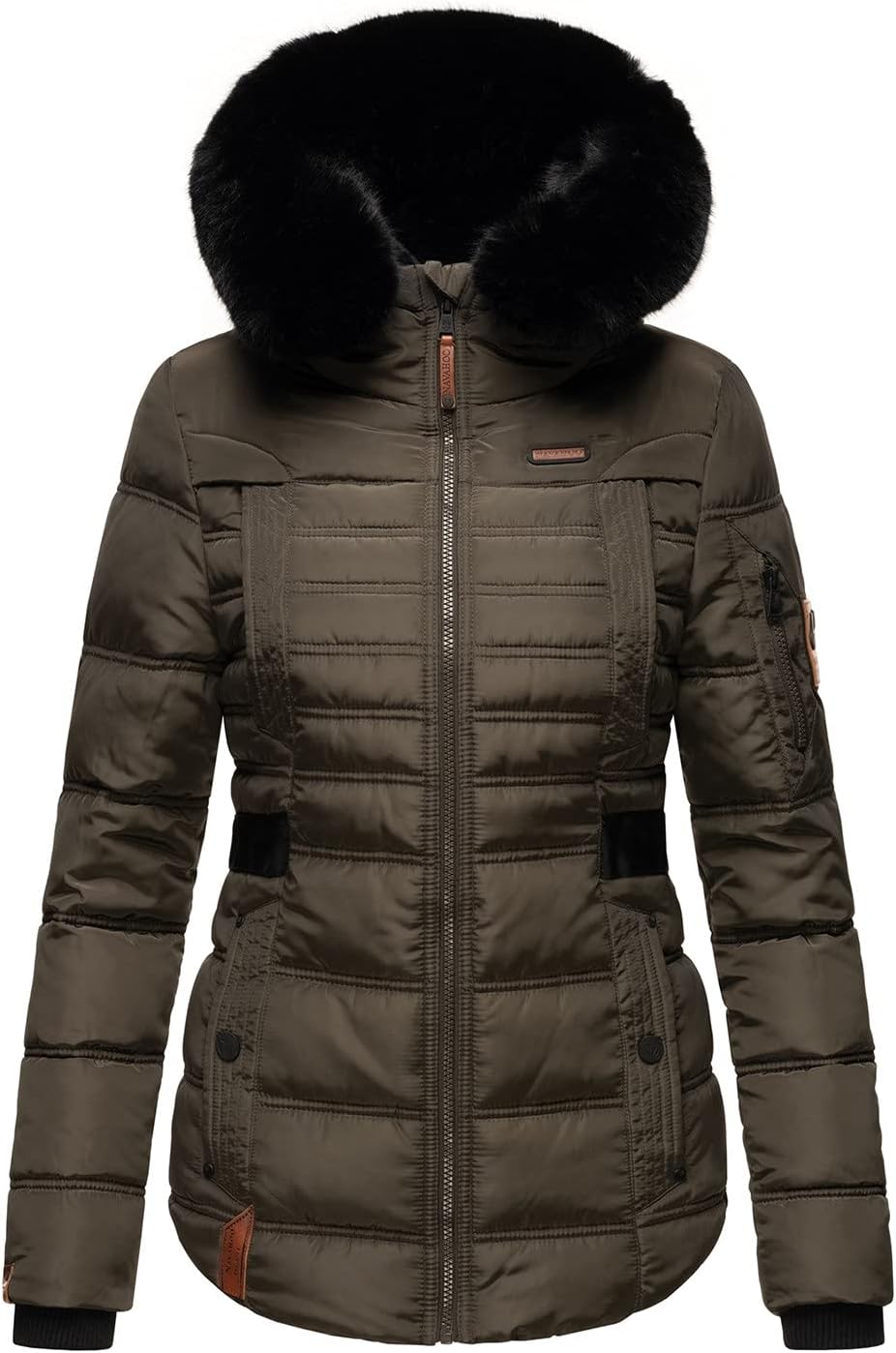 Navahoo Designer Damen Winter Jacke Steppjacke Winterjacke Stepp gesteppt B844 XS Anthrazit, XS Anth