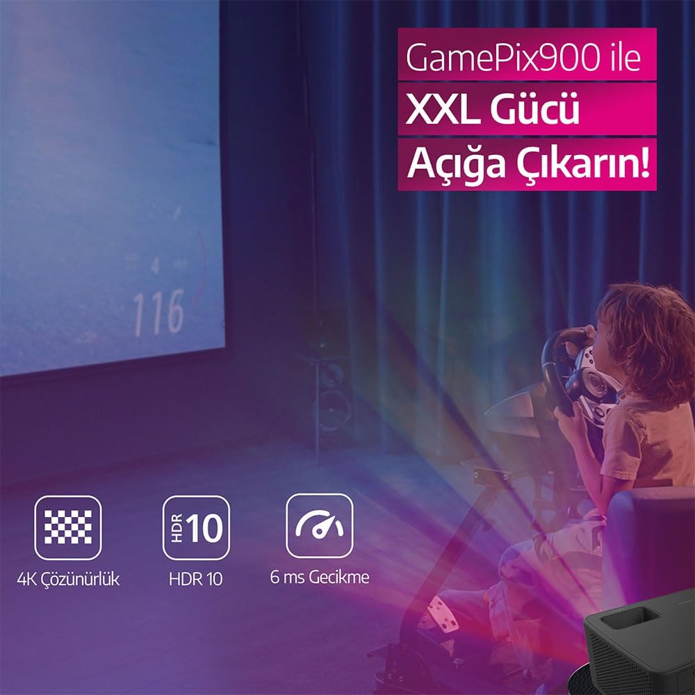 Videoproiettore - PHILIPS - Gamepix 900 - 4K UHD - 1000 ANSI lumen - LED - 120