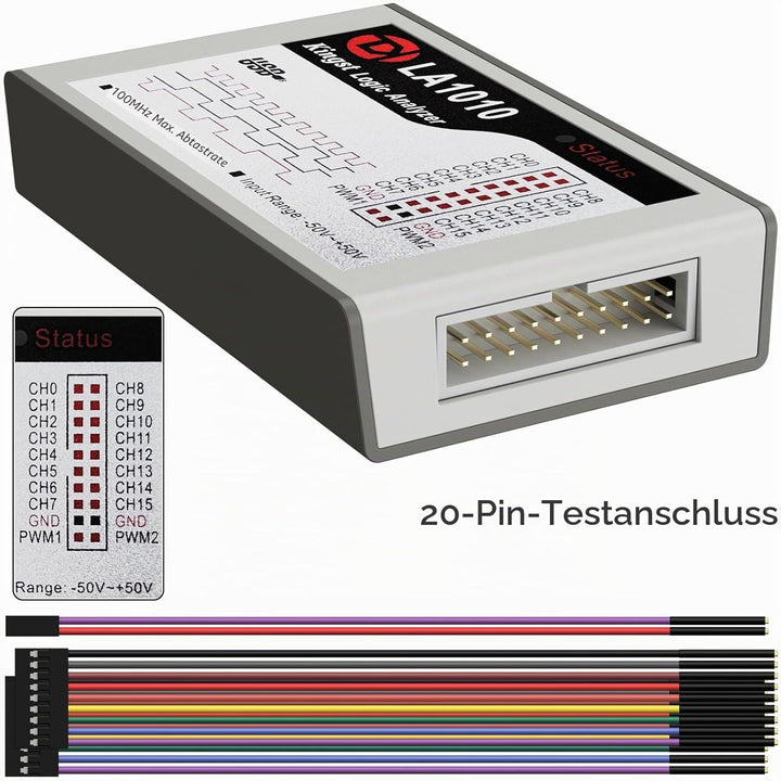 InnoMaker LA1010 USB Logic Analyzer 16 Input Channels 100MHz with The PC Software Handheld Instrumen