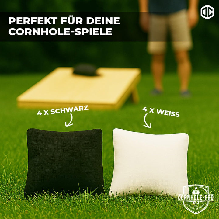 Original Offizielles Cornhole | Amerikanisches Cornhole | Einfach zu transportieren | Offizielle Abm