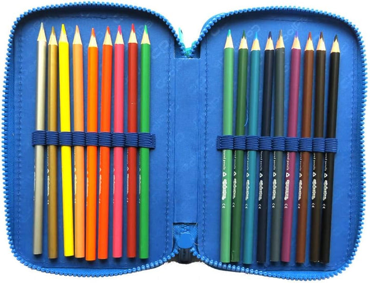 COOLPACK XXL Federtasche Federmappe 3-Fach Schulstiftetui, dreifaches Federmäppchen, Federmäppchen f