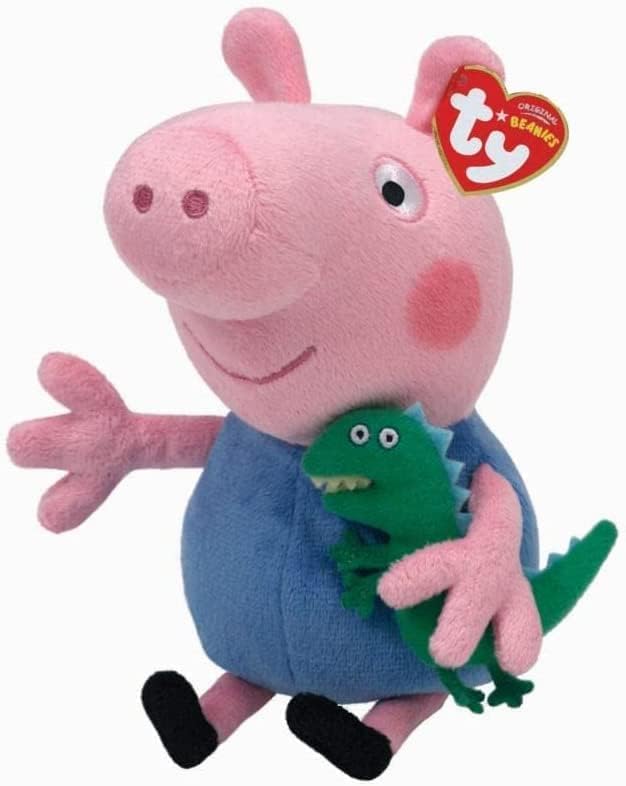 TY Peppa Pig &amp; George Pig 10 Zoll Multipack - Beanie Baby Weiche Plüschtiere - Sammlerstück Kuschelt