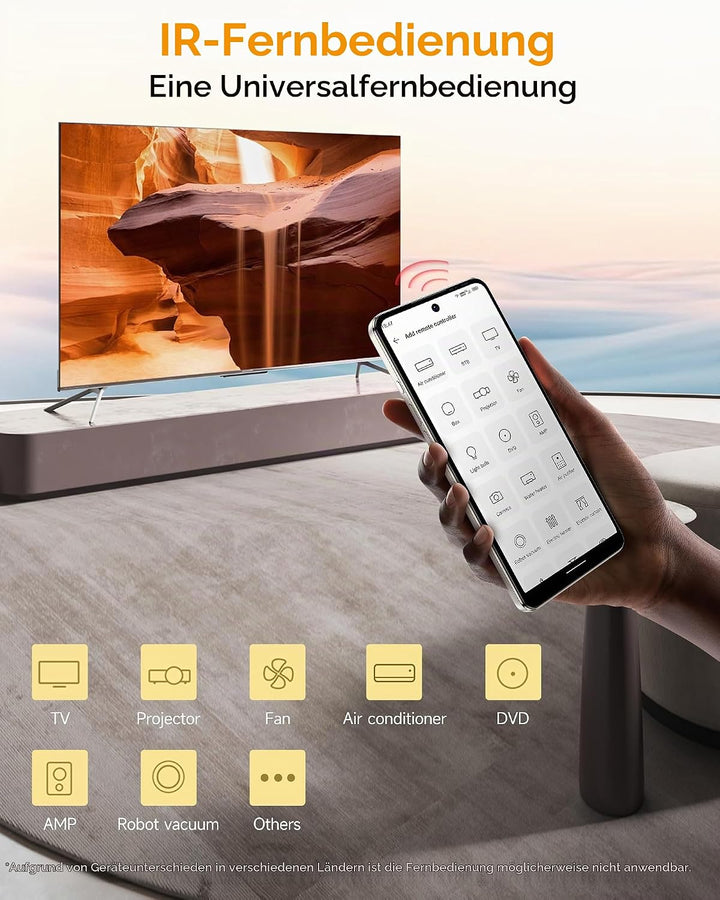 Ulefone Note 18 Pro Handy ohne vertrag, 64MP+50MP+32MP Kamera 12GB+256GB/SD-2TB Android 14 Smartphon