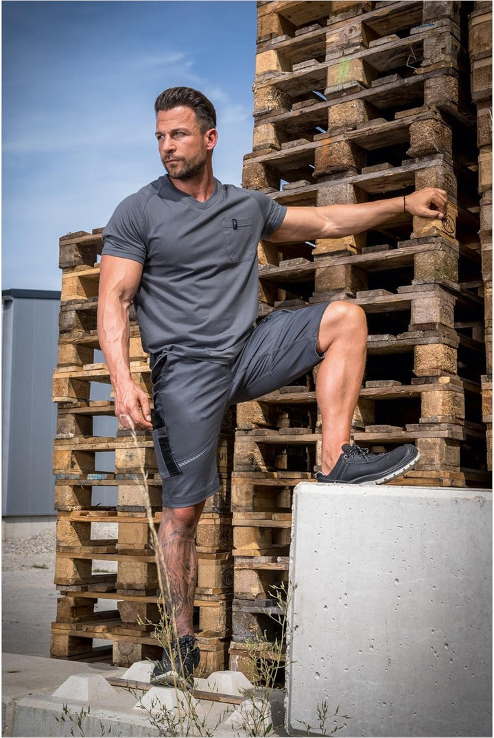 Leibwächter Kurzehose Short FLEXK Flex Line Kornblau-schwarz 56 Grau/Schwarz, 56 Grau/Schwarz