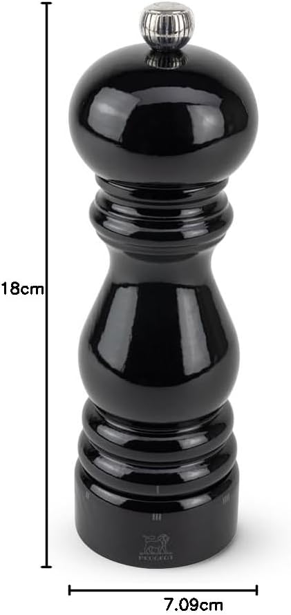 Paris U-select Pm 18 Cm Zwart Lak Peugeot 23706 Pfeffermühle Schwarz Lackiert, Pfeffermühle Schwarz
