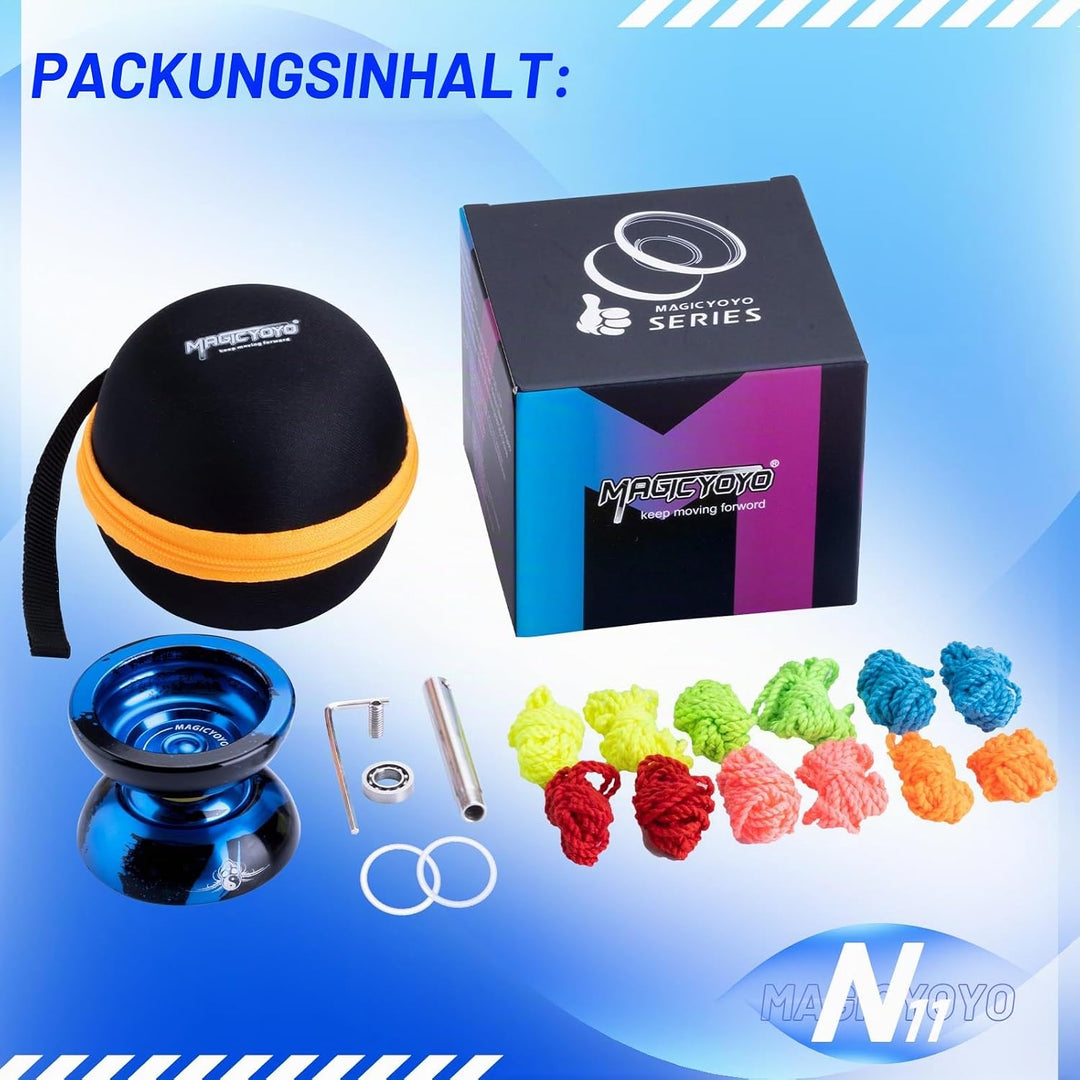 MAGICYOYO Responsive JoJo für Kinder, Professionelles YoYo N11 Plus mit Dual Purpose Modus, Metall J