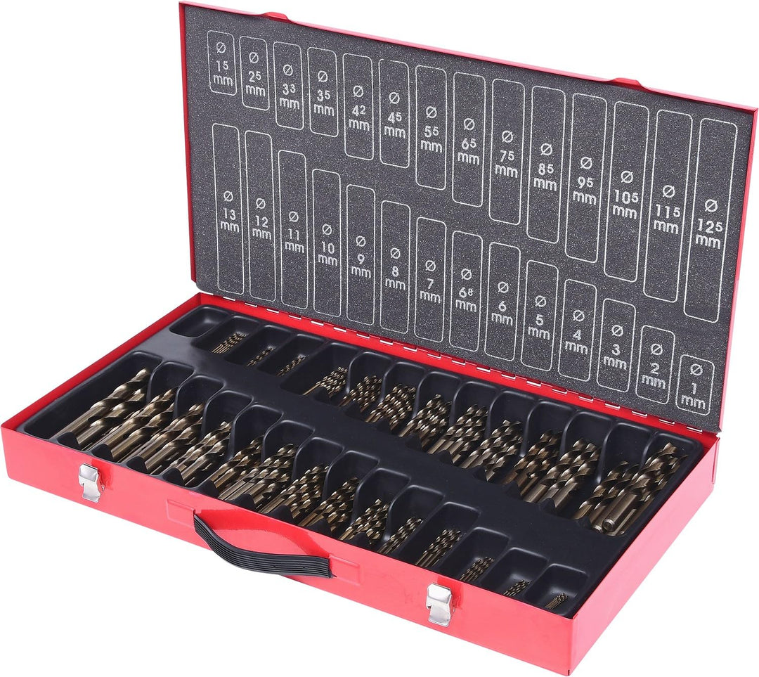 KS Tools 330.3650 HSS-G Co 5 Spiralbohrer-Satz, 230-tlg., 1-13mm