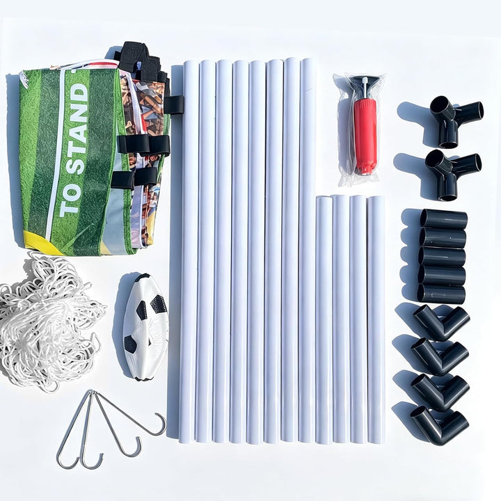 XL Fussballtor Set - Fussballtor Kinder Garten Set - Faltbares Fussballtor Kinder Outdoor mit Netz,