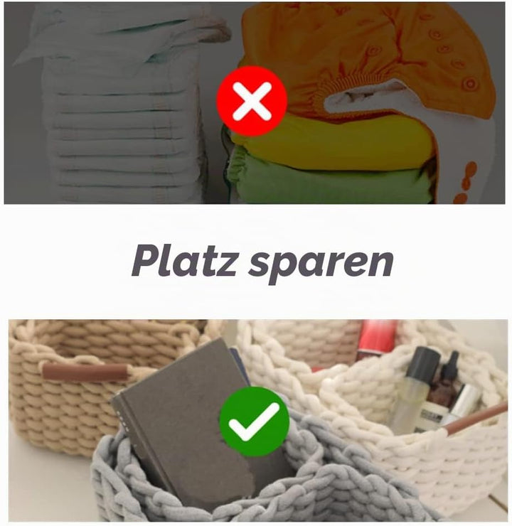 Icegrey Aufbewahrungskorb Baumwolle Strickkorb Dekorative NatüRliche Rechteck Wasserdichter Aufbewah