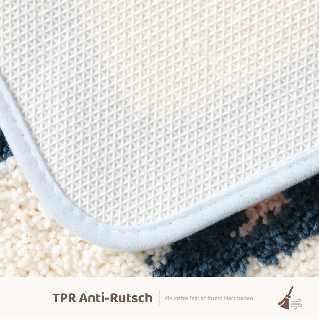 Niedlicher Badteppich Badematte für Badezimmer Rutschhemmender Weicher Badteppich für Duschen Niedli