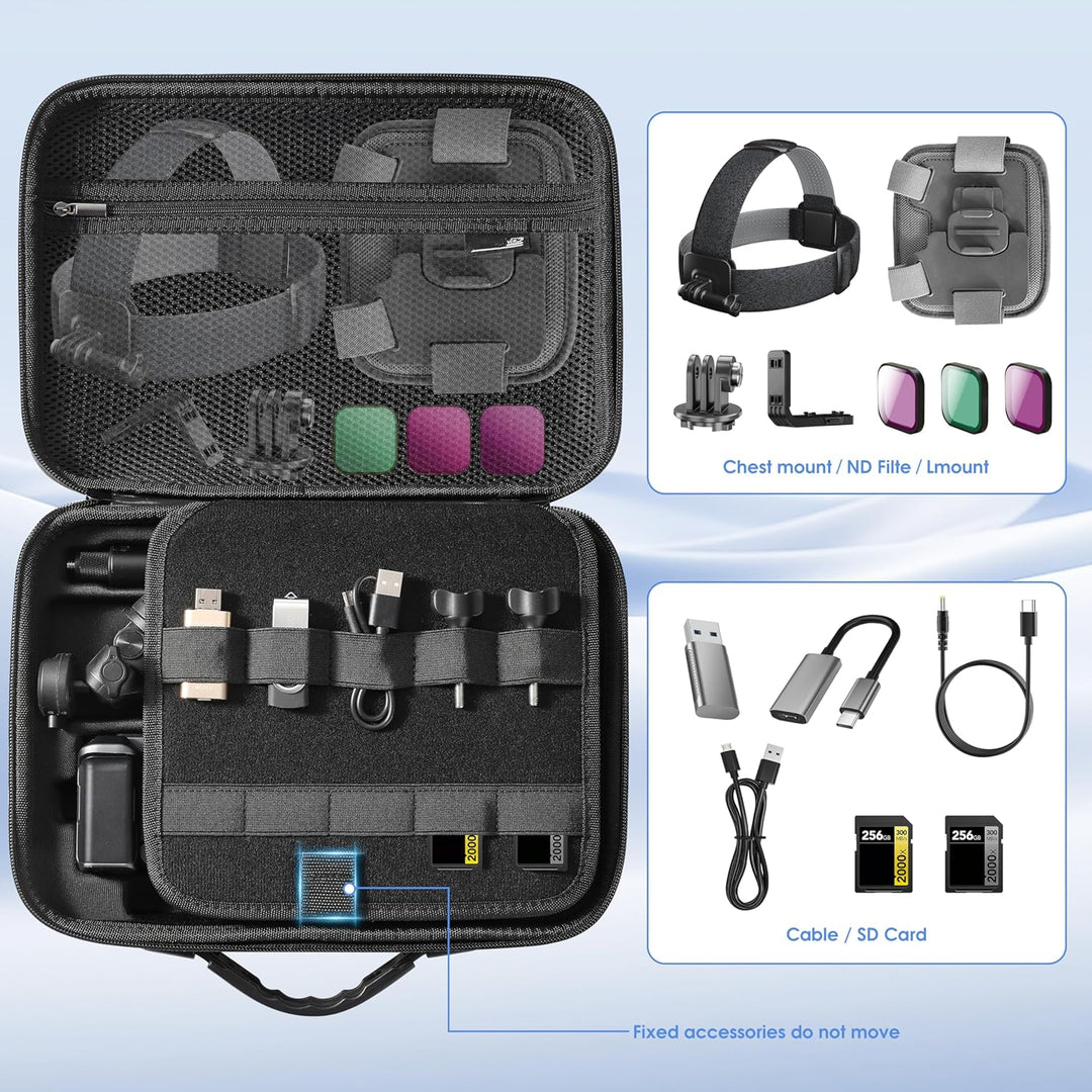 Tragetasche für Insta360 ACE Pro/Ace Pro 2 Xplorer Griff Kit Zubehör Case Aufbewahrung Reisetasche T