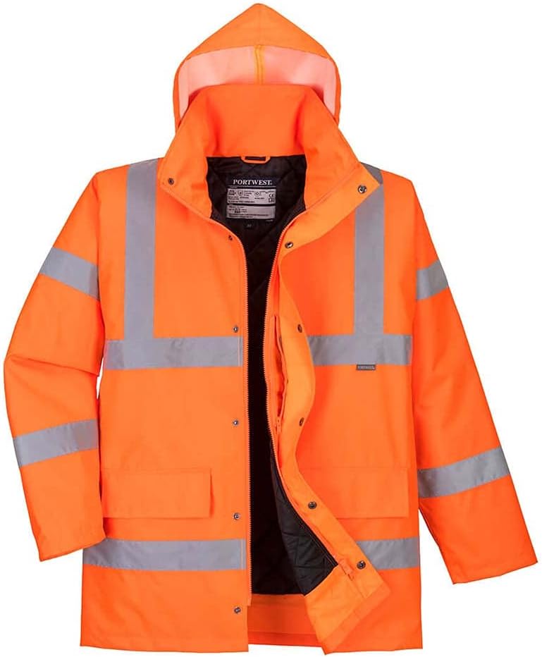 Hi-Vis Traffic Jacket, colorOrange talla Large