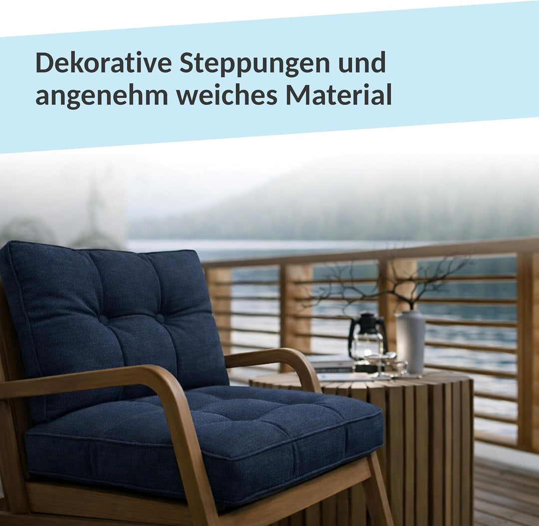 POKAR Loungekissen Sitzkissen Sitzauflagen Stuhl Stuhlkissen für Stuhl Rattanmöbel Gartenmöbel Kisse