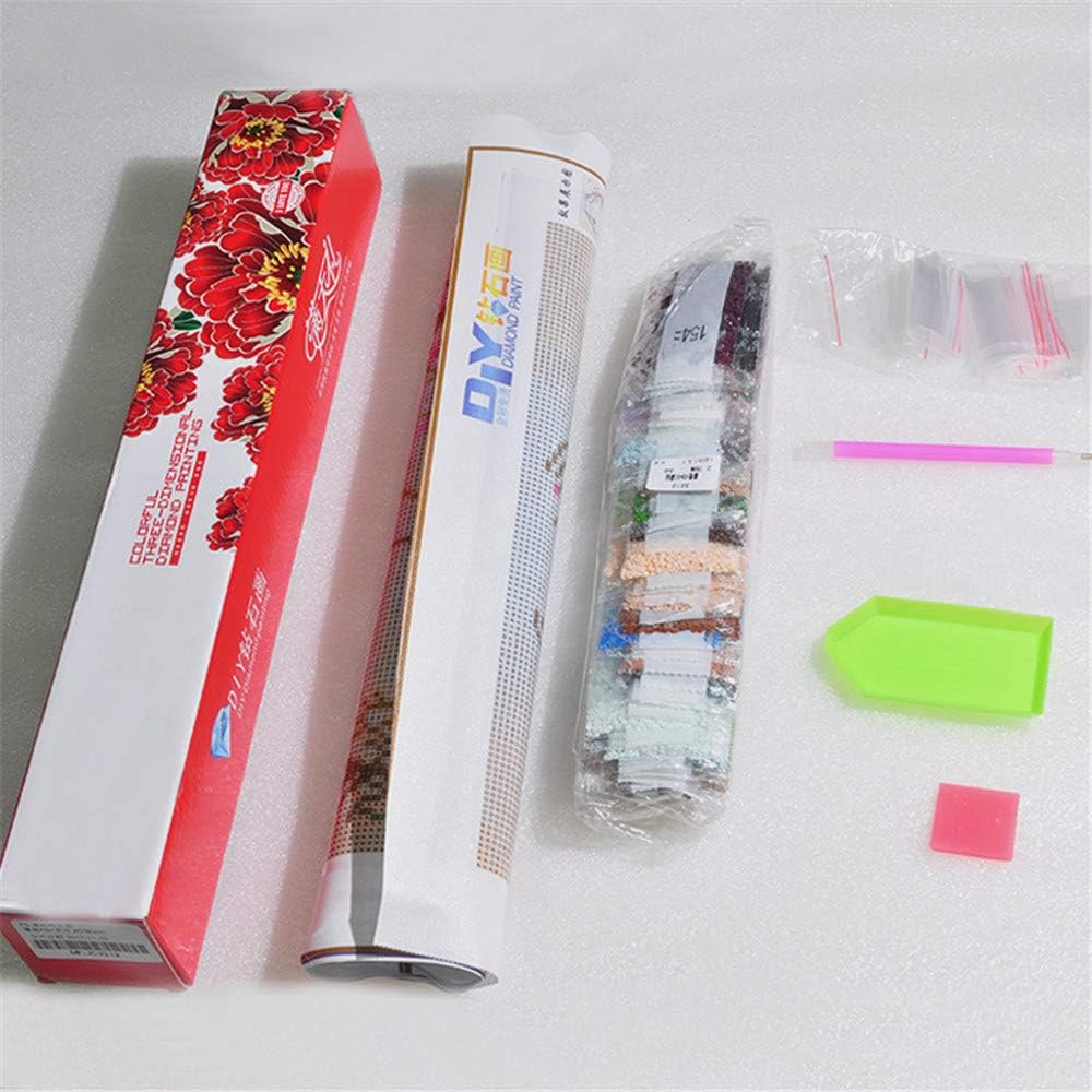 Nicole Knupfer 5D Diamant Painting Set, Goldener Phönix DIY Runder Full Diamant Malerei Stickpackung